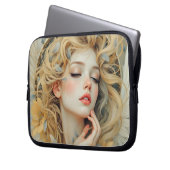 Golden Seraph - Engel aus Licht und Grace Laptopschutzhülle (Vorderseite Links)