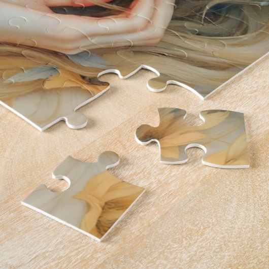 Golden Seraph - Engel aus Licht und Grace Puzzle (Seite)