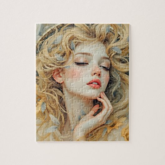 Golden Seraph - Engel aus Licht und Grace Puzzle (Vertikal)