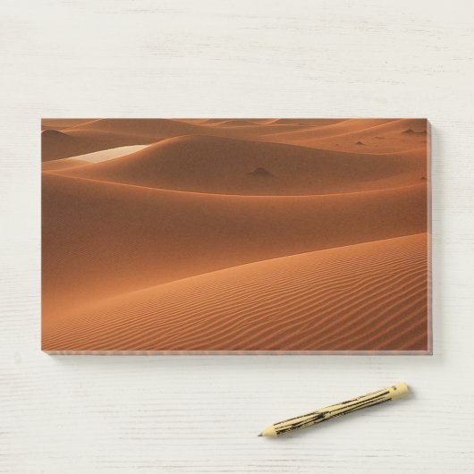 Golden Serenity – Desert Landscape at Sunset Post-it Klebezettel (Auf Schreibtisch)
