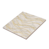 Golden Serenity Marble Waves – Luxury Seamless Fliese (Seite)