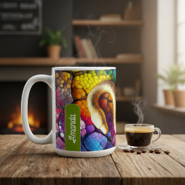 Golden Serpent Mosaic Kaffeetasse