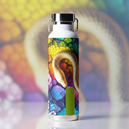 Golden Serpent Mosaic Trinkflasche