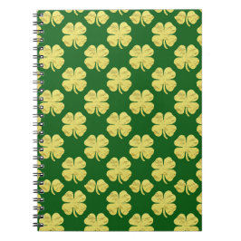 Golden Shamrocks Notizblock