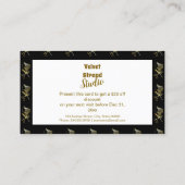 Golden Shears Luxury Stylist Business Rabattkarte (Rückseite)