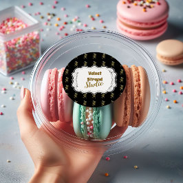 Golden Shears Luxury Stylist Business Runder Aufkleber