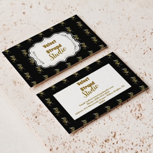 Golden Shears Luxury Stylist Business Visitenkarte