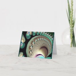 Golden Shell Note/Greeting Card Karte