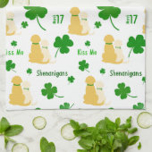 Golden Shenanigans St. Patrick's Day Kitchen Handt Geschirrtuch (Gefaltet)