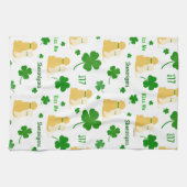 Golden Shenanigans St. Patrick's Day Kitchen Handt Geschirrtuch (Horizontal)