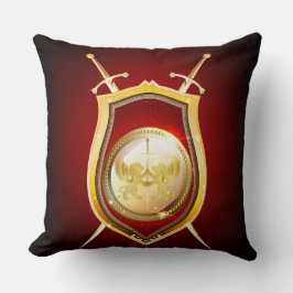 Golden Shield Pillow Kissen