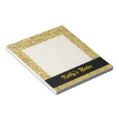 Golden Shimmer Glitzer Notizblock (angewinkelt)