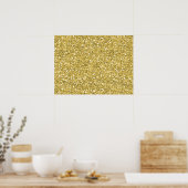 Golden Shimmer Glitzer Poster (Küche)