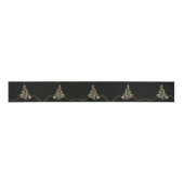 Golden Shine of Stars on Christmas Tree Dark Ripsband (Vorderseite)