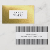 Golden Shine Stilvolle Visitenkarten Visitenkarte (Vorne/Hinten)