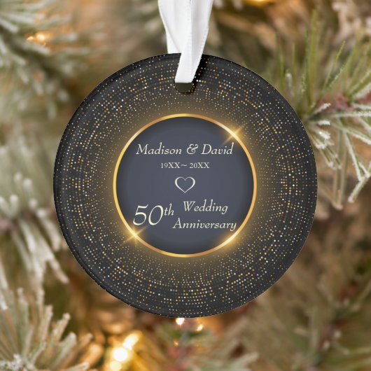 Golden Shiny Circle Ornament (Baum)