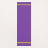 Golden Ship Wheel in Lotus auf Violet Yogamatte (Rückseite)