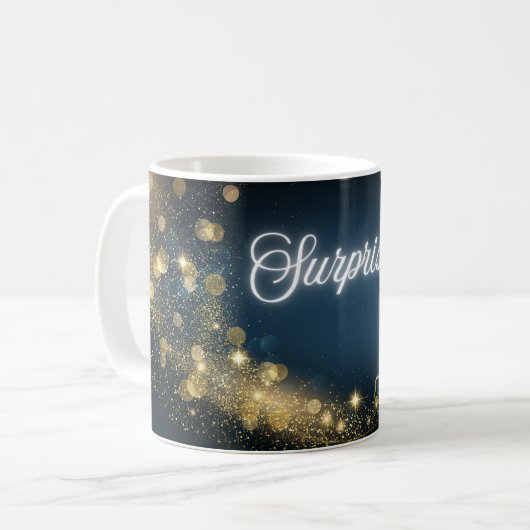 Golden Shooting Star Überraschung Kaffeetasse (Vorderseite Links)