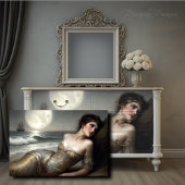 Golden Shoreline Mermaid Decoupage Seidenpapier