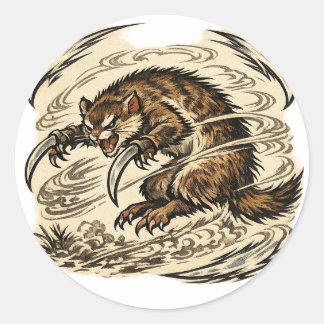 Golden Sickle Kamaitachi Spirit Aufkleber