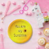 Golden Sie sind mein Sonnenschein, Party Paper Tel Pappteller (Party)