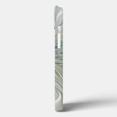 Golden Silver Blume Fantasy abstraktes Fraktal Kun Case-Mate iPhone Hülle (Rückseite / Links)