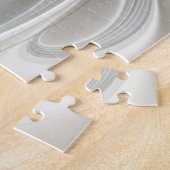 Golden Silver Blume Fantasy abstraktes Fraktal Kun Puzzle (Seite)