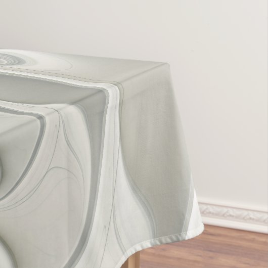 Golden Silver Blume Fantasy abstraktes Fraktal Kun Tischdecke (Beispiel)