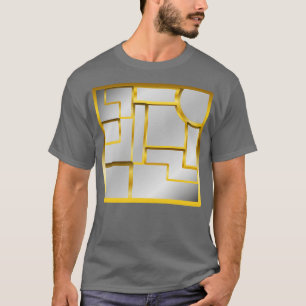 Golden Silver Geometric Mosaik Luxuriöse moderne A T-Shirt