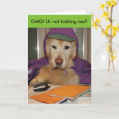 Golden simsen Sie Geburtstag Karte (Gelbe Blume)