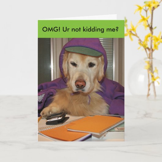 Golden simsen Sie Geburtstag Karte (Gelbe Blume)