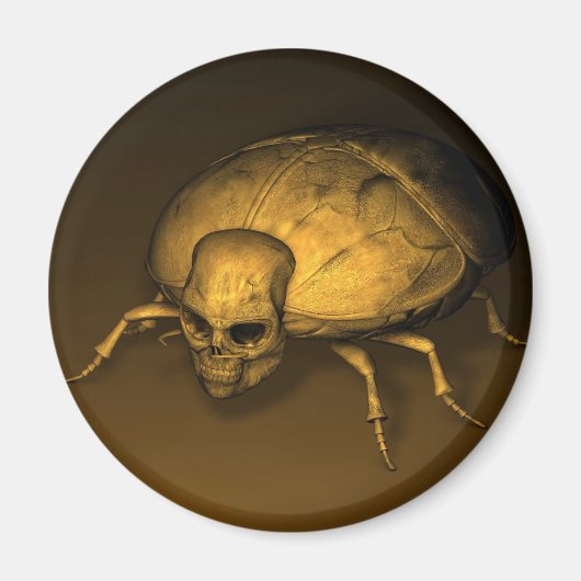 Golden Skull Bug Magnet (Vorne)