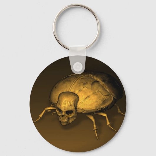 Golden Skull Bug Schlüsselanhänger (Vorderseite)