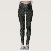 Golden Skull & Crossbones Leggings (Vorderseite)