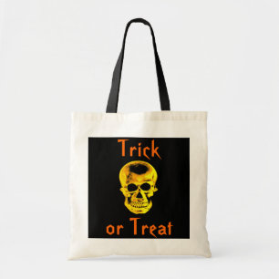 Golden Skull Trick oder Treat Bag Tragetasche