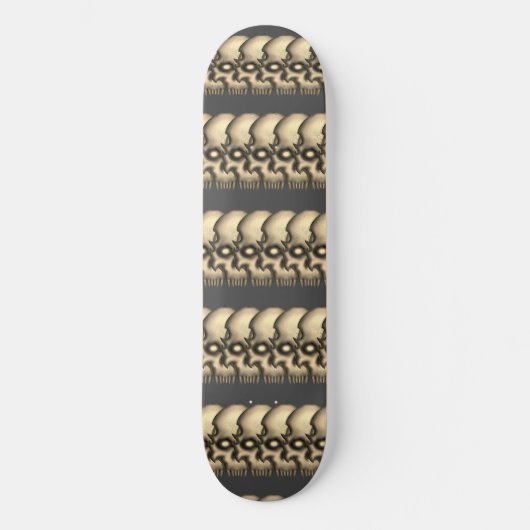 Golden Skulls Skateboard (Vorderseite)