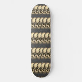 Golden Skulls Skateboard (Vorderseite)