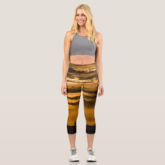 Golden Sky Capri Leggings (Vorderseite)