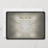 Golden Sky Custom Foto in Memory dank Karte (Rückseite)