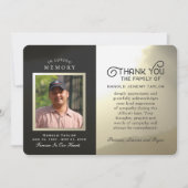 Golden Sky Custom Foto in Memory dank Karte (Vorderseite)