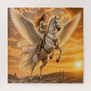 Golden Sky Reiter über Bristol Puzzle