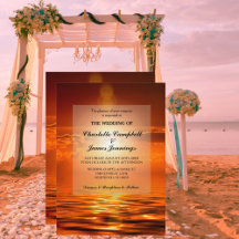 Golden Sky Sea Goldene Hochzeit von Sunset Orange 