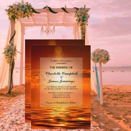 Golden Sky Sea Goldene Hochzeit von Sunset Orange 