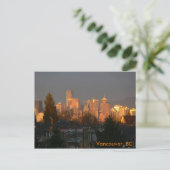 Golden Skyline, Vancouver BC Postkarte (Stehend Vorderseite)