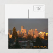 Golden Skyline, Vancouver BC Postkarte (Vorne/Hinten)