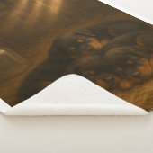 Golden Slumber: Rottweiler Puppies in the Barn Dog Sherpadecke (3/4)