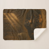 Golden Slumber: Rottweiler Puppies in the Barn Dog Sherpadecke (Vorderseite (Horizontal))