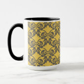 Golden Smoke Damask Bows Tasse (Links)
