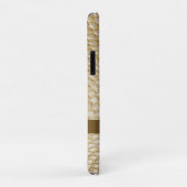 Golden Snakeskin Digital Leather Gold Metall Case-Mate iPhone Hülle (Hinten/Rechts)