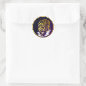 Golden Snow Tiger Sticker (Tasche)
